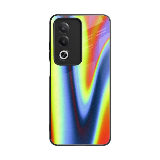 Luminous Aura back phone cover | glass case for oppo a3 pro