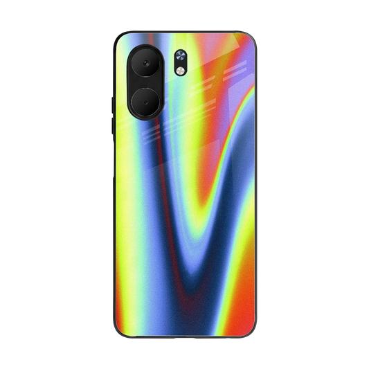 Luminous Aura back phone cover | glass case for oppo a5x 5g