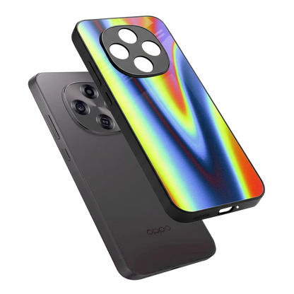 Luminous Aura sleek oppo f31 pro 5g cover with tempered glass back and TPU edges