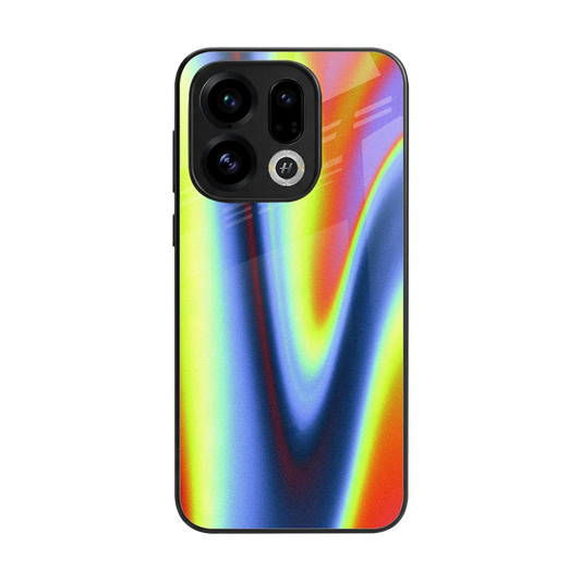 Luminous Aura back phone cover | glass case for oppo find x9