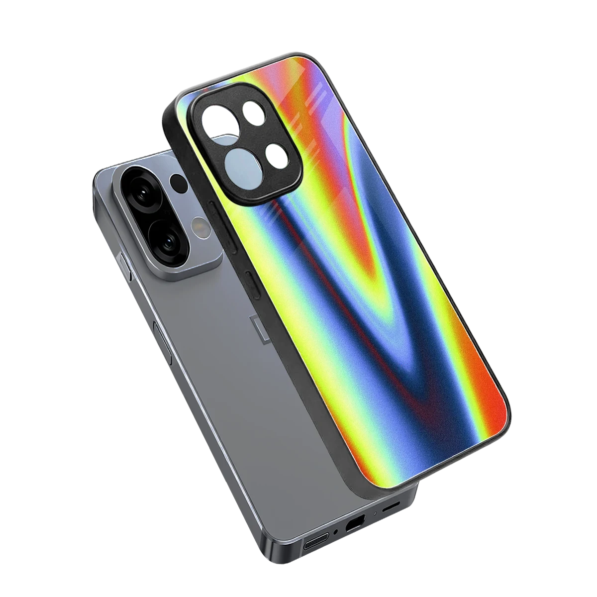 Luminous Aura sleek oppo k13 5g cover with tempered glass back and TPU edges