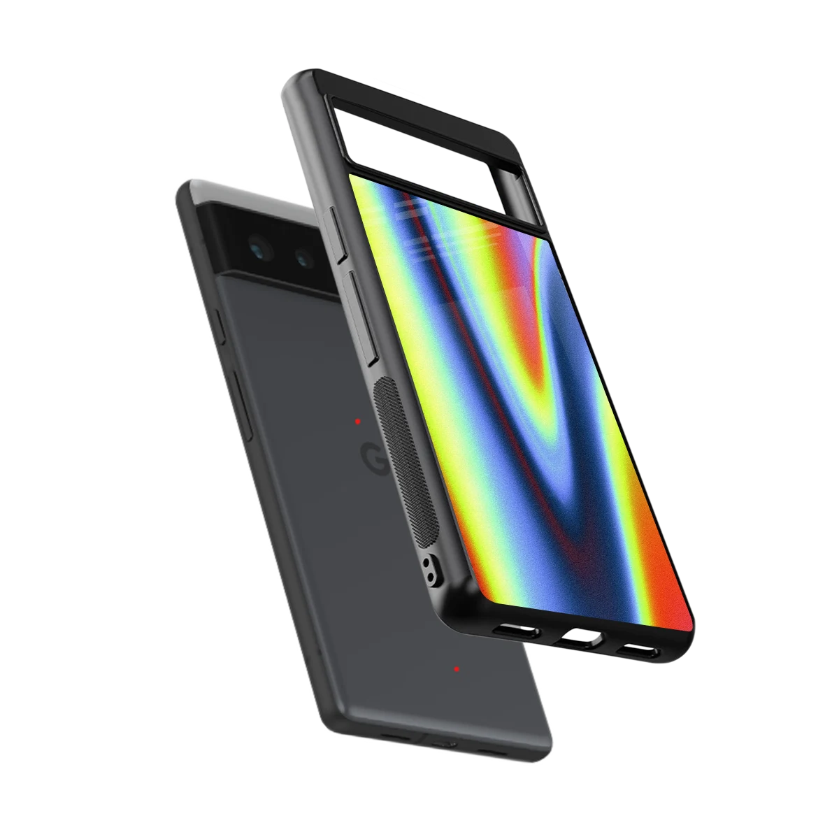 Luminous Aura sleek google pixel 6 cover with tempered glass back and TPU edges