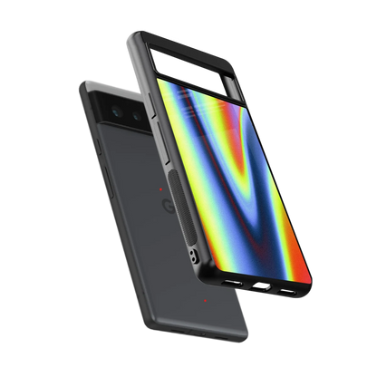 Luminous Aura sleek google pixel 6a cover with tempered glass back and TPU edges