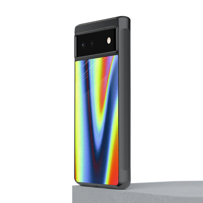 Luminous Aura stylish phone case for google pixel 6a | glossy glass and slim fit