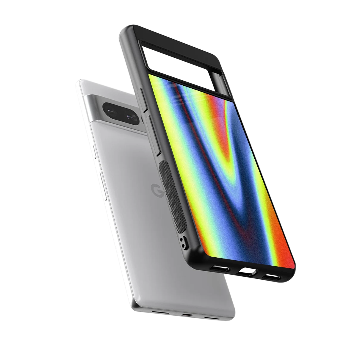 Luminous Aura sleek google pixel 7 pro cover with tempered glass back and TPU edges