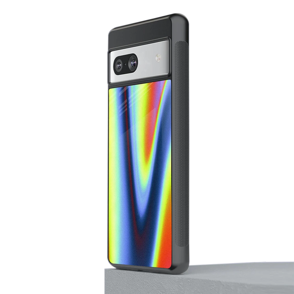 Luminous Aura stylish phone case for google pixel 7a | glossy glass and slim fit