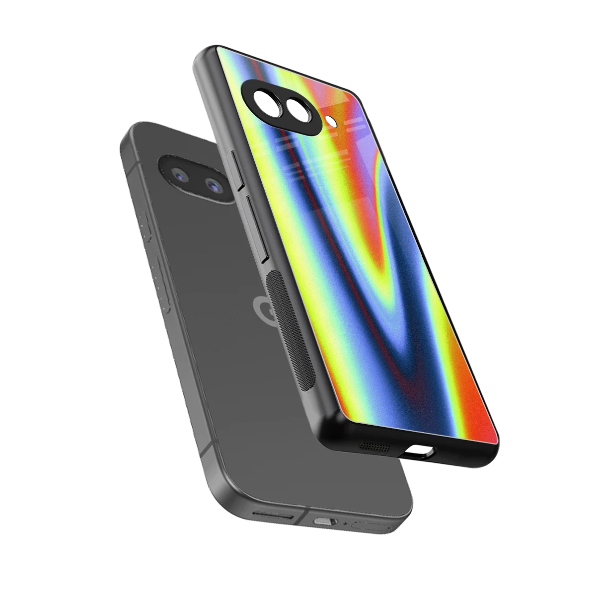 Luminous Aura sleek google pixel 10a cover with tempered glass back and TPU edges