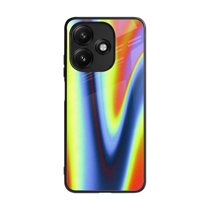Luminous Aura back phone cover | glass case for redmi 12 5g