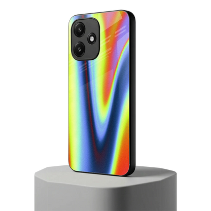 Luminous Aura redmi 12 5g mobile cover | shockproof glass phone case