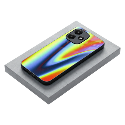 Luminous Aura stylish phone case for redmi 12 5g | glossy glass and slim fit