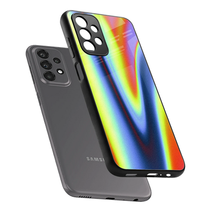 Luminous Aura sleek samsung galaxy a23 cover with tempered glass back and TPU edges