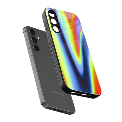Luminous Aura sleek samsung galaxy a55 5g cover with tempered glass back and TPU edges
