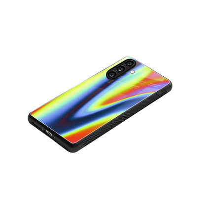 Luminous Aura stylish phone case for samsung galaxy a55 5g | glossy glass and slim fit
