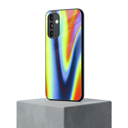 Luminous Aura samsung galaxy m14 5g mobile cover | shockproof glass phone case