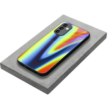 Luminous Aura stylish phone case for samsung galaxy m14 5g | glossy glass and slim fit