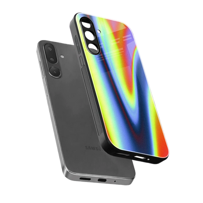 Luminous Aura sleek samsung galaxy m36 5g cover with tempered glass back and TPU edges