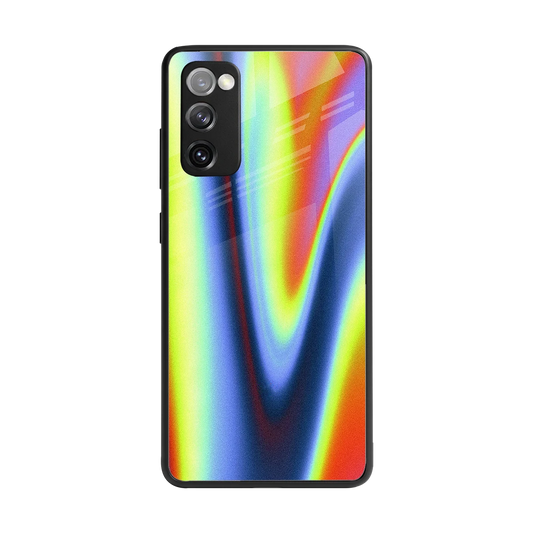 Luminous Aura back phone cover | glass case for samsung galaxy s20 fe