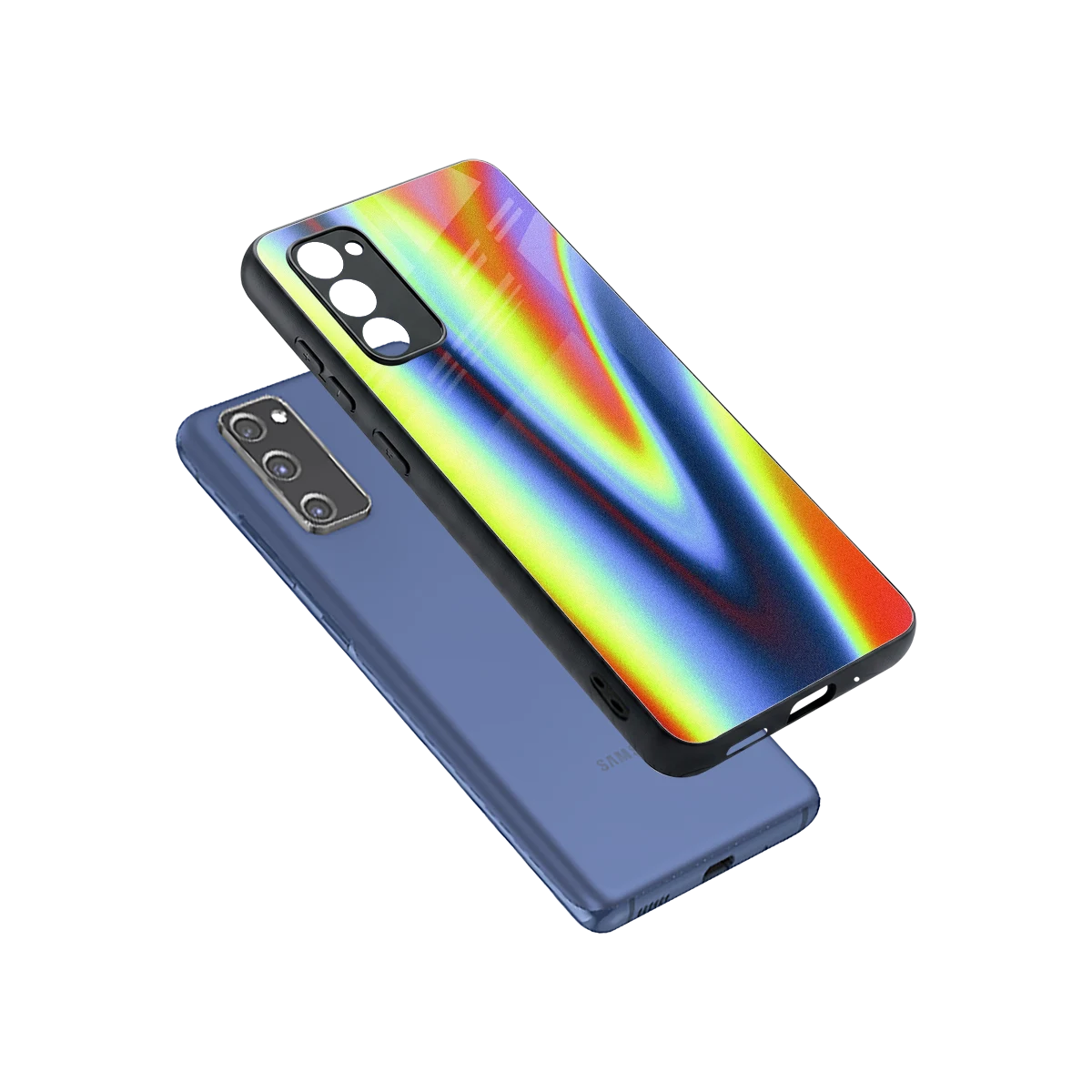Luminous Aura sleek samsung galaxy s20 fe cover with tempered glass back and TPU edges