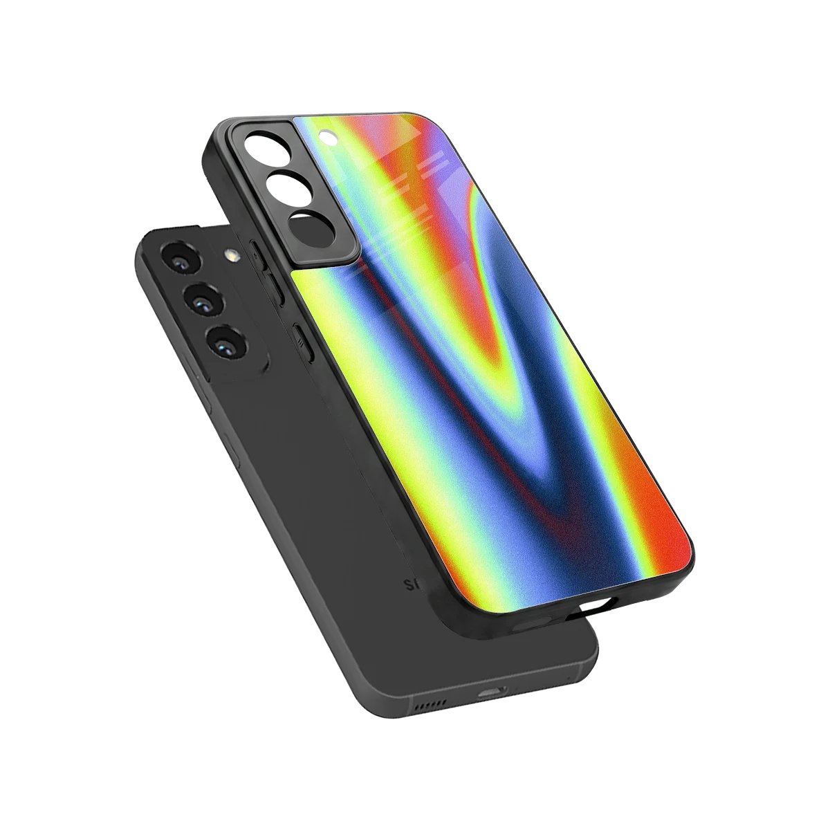 Luminous Aura sleek samsung galaxy s22 cover with tempered glass back and TPU edges