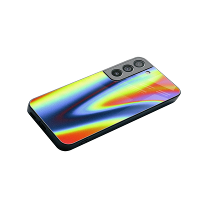 Luminous Aura stylish phone case for samsung galaxy s22 | glossy glass and slim fit