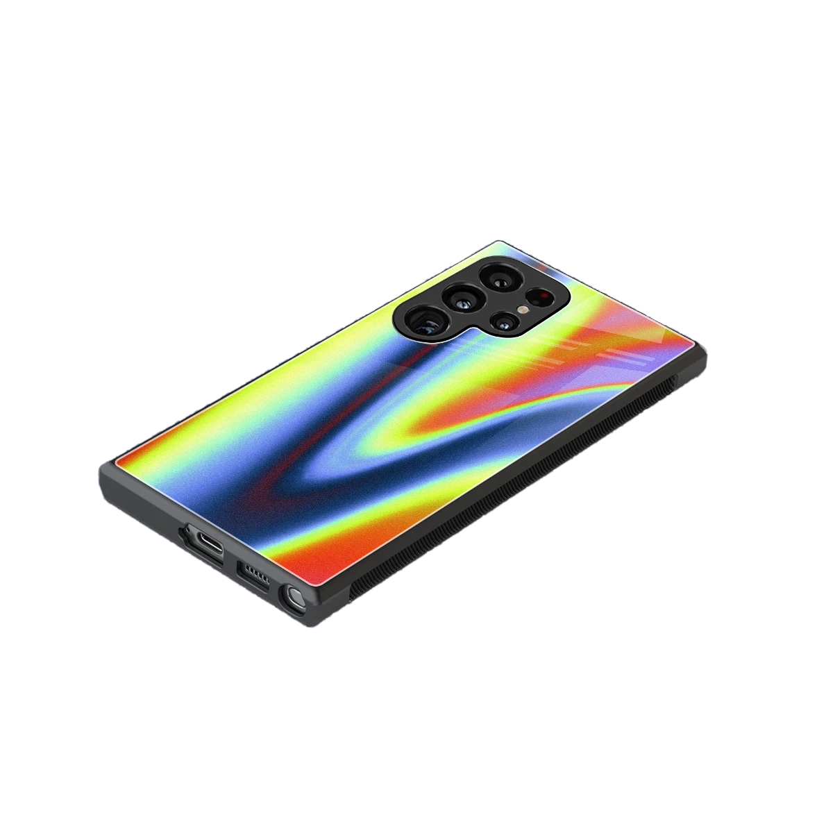 Luminous Aura stylish phone case for samsung galaxy s24 ultra | glossy glass and slim fit