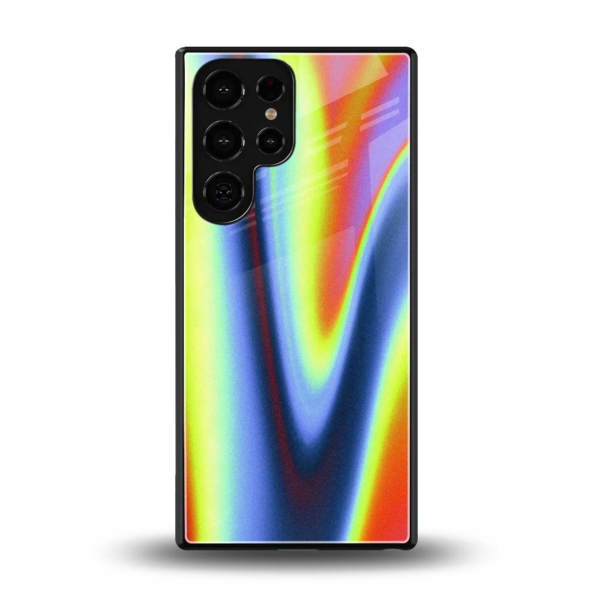 Luminous Aura back phone cover | glass case for samsung galaxy s25 ultra