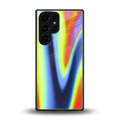 Luminous Aura back phone cover | glass case for samsung galaxy s25 ultra
