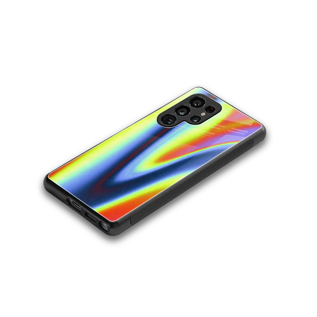 Luminous Aura stylish phone case for samsung galaxy s25 ultra | glossy glass and slim fit