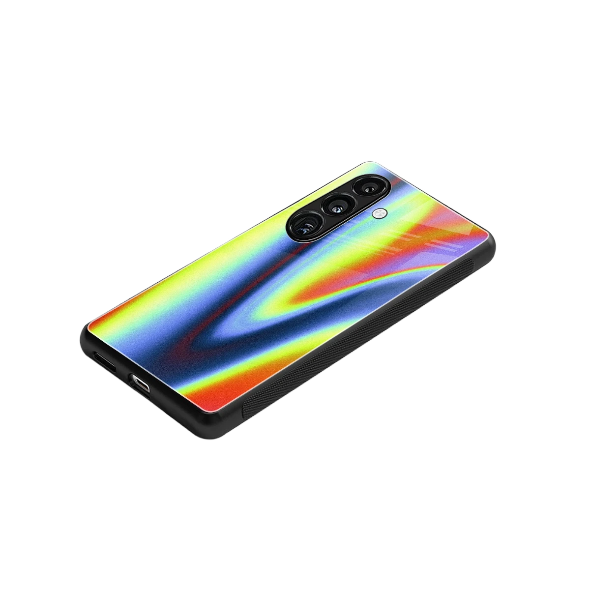 Luminous Aura stylish phone case for samsung galaxy s24 | glossy glass and slim fit