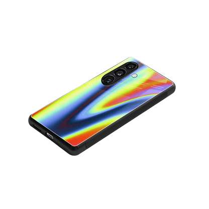 Luminous Aura stylish phone case for samsung galaxy s24 | glossy glass and slim fit