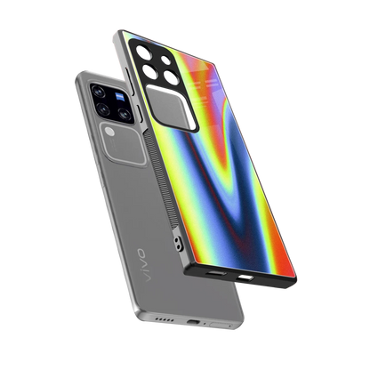 Luminous Aura sleekvivo v30 pro cover with tempered glass back and TPU edges