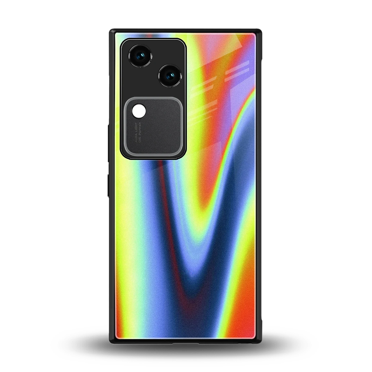 Luminous Aura back phone cover | glass case for vivo v30