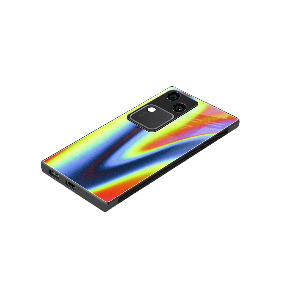 Luminous Aura stylish phone case for vivo v30 | glossy glass and slim fit