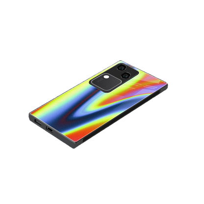 Luminous Aura stylish phone case for vivo v30 | glossy glass and slim fit