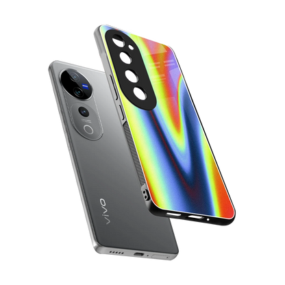 Luminous Aura sleek vivo v40 pro cover with tempered glass back and TPU edges