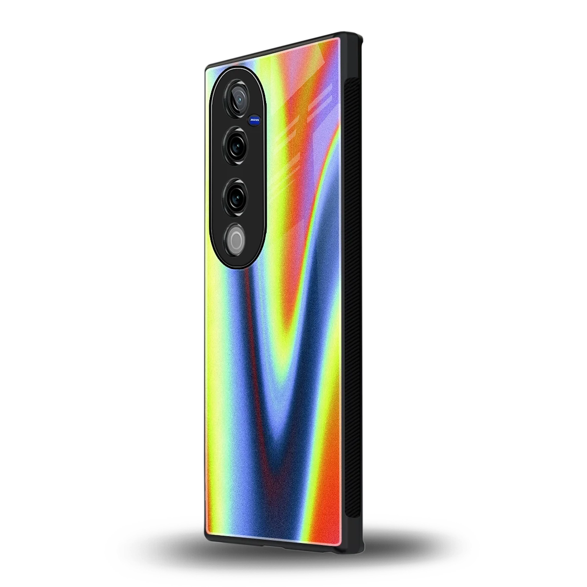 Luminous Aura vivo v40 pro mobile cover | shockproof glass phone case