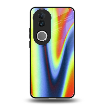 Luminous Aura back phone cover | glass case for vivo v50