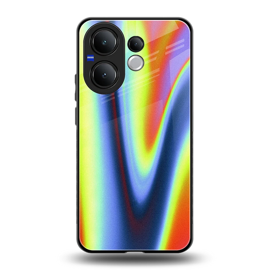 Luminous Aura back phone cover | glass case for vivo v60