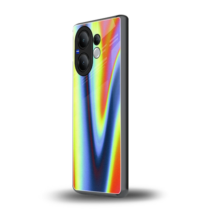 Luminous Aura vivo v60 mobile cover | shockproof glass phone case