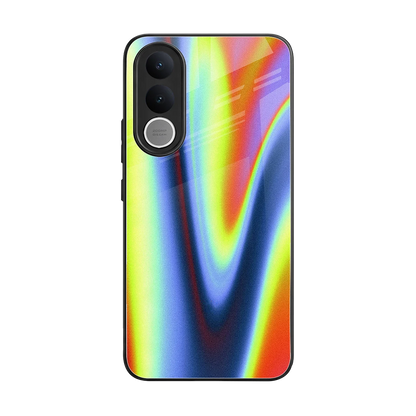Luminous Aura back phone cover | glass case for vivo v70 fe