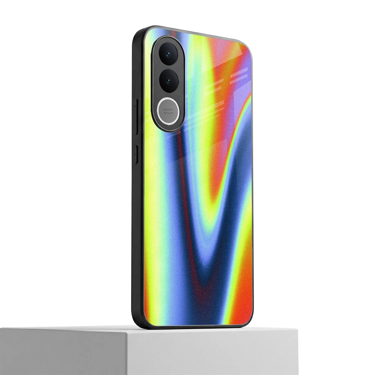 Luminous Aura vivo v70 fe mobile cover | shockproof glass phone case