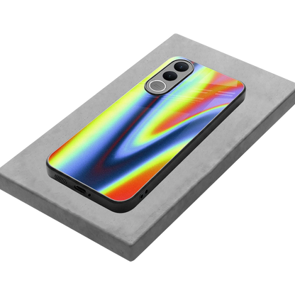 Luminous Aura stylish phone case for vivo v70 fe | glossy glass and slim fit