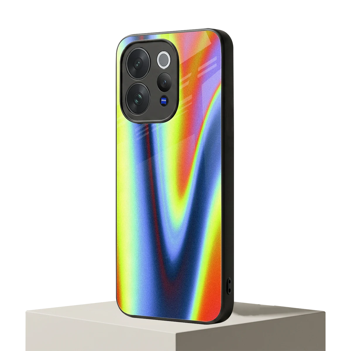 Luminous Aura vivo v70 mobile cover | shockproof glass phone case
