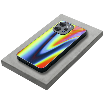 Luminous Aura stylish phone case for vivo v70 | glossy glass and slim fit