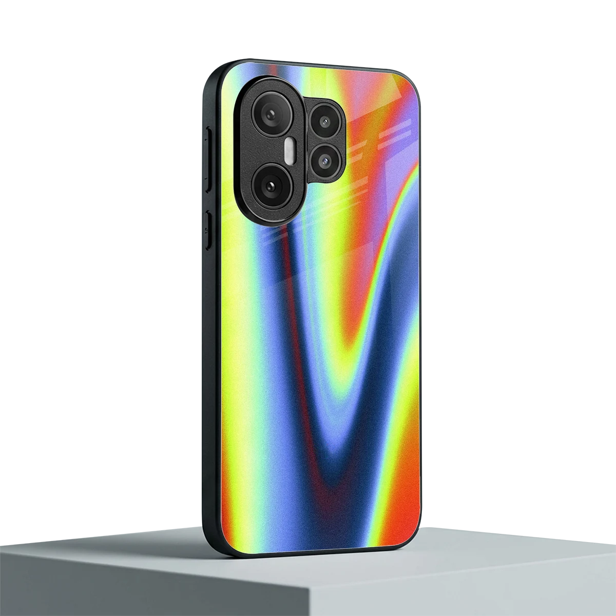 Luminous Aura vivo x200 fe mobile cover | shockproof glass phone case