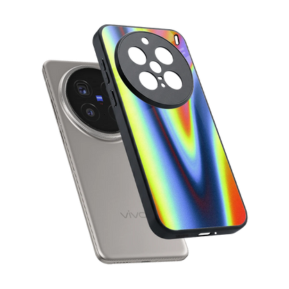 Luminous Aura sleek vivo x200 pro cover with tempered glass back and TPU edges