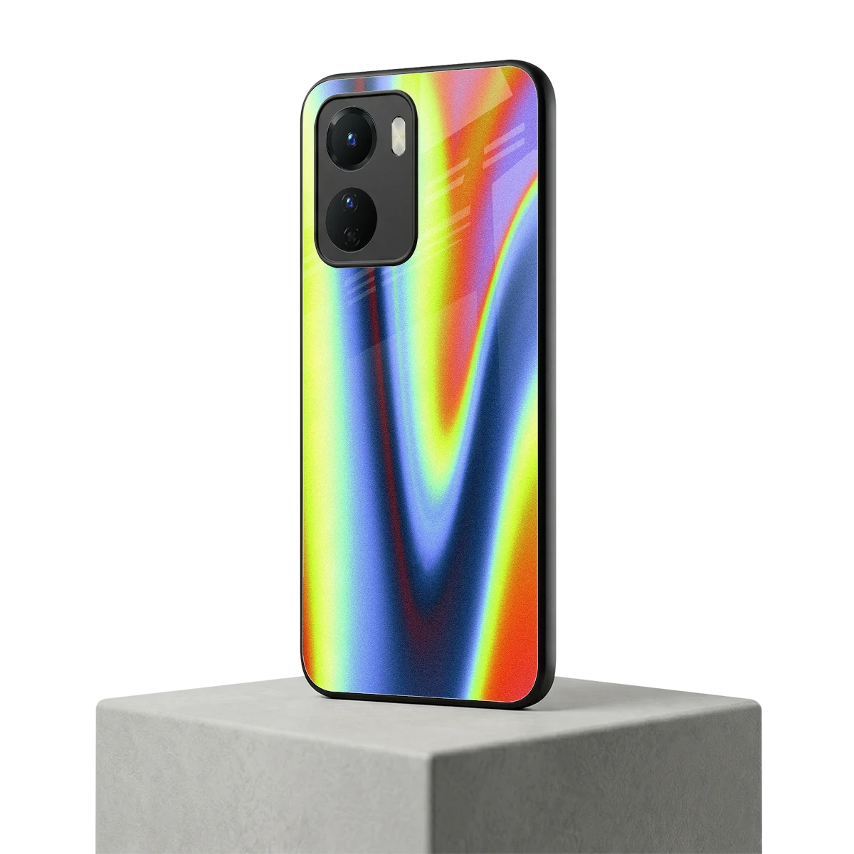 Luminous Aura vivo y16 mobile cover | shockproof glass phone case