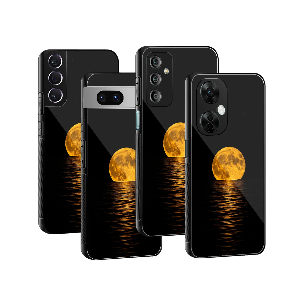 Stylish Glass Back Case for All Smartphones iPhone, Samsung, OnePlus, Pixel, Redmi, Oppo, Vivo, Motorola
