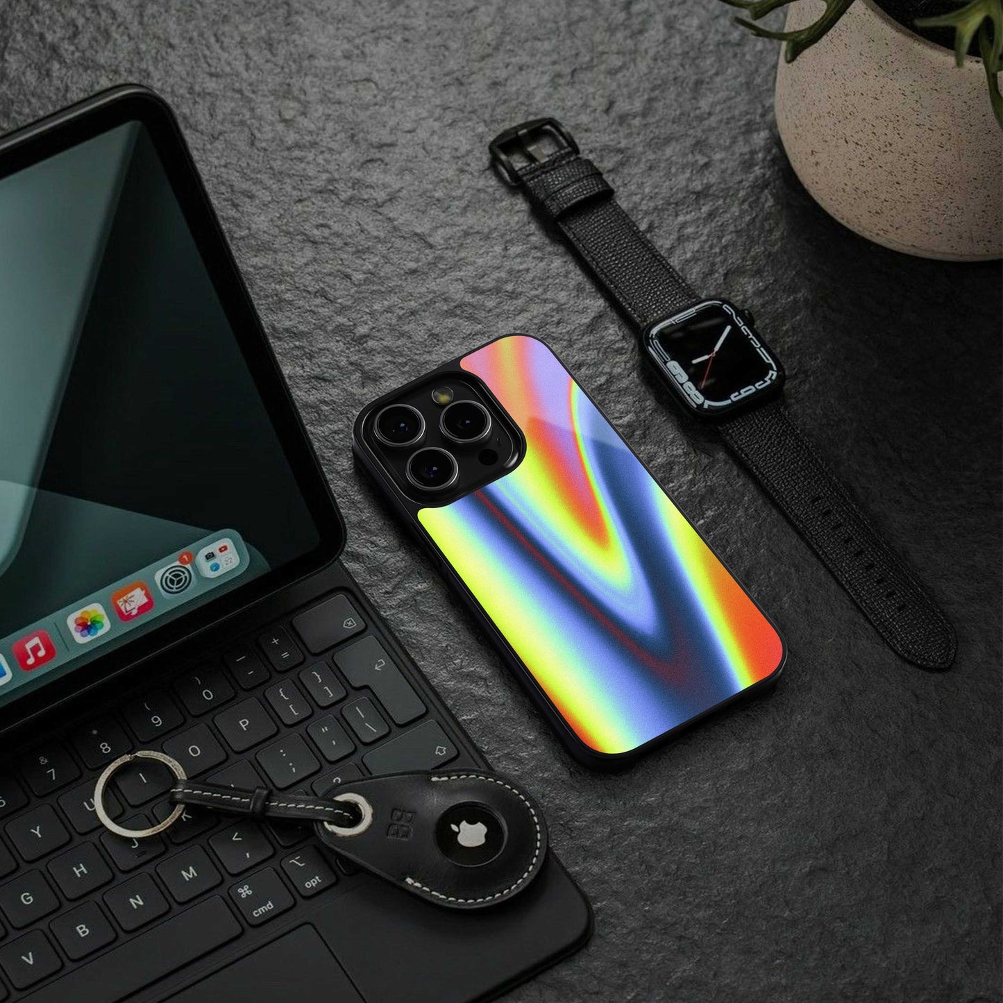 Luminous Aura Phone Case for Iphone 16 | Glass Case