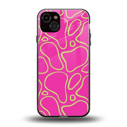 Lush Flow back phone cover | glass case for iphone 14 plus